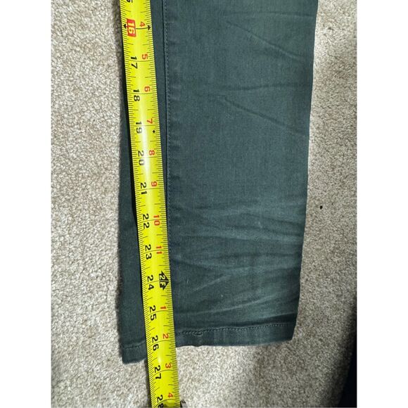 FREE PEOPLE WE THE FREE FP Denim Overalls Dark Wash Size 28 Green/blue - Picture 10 of 10